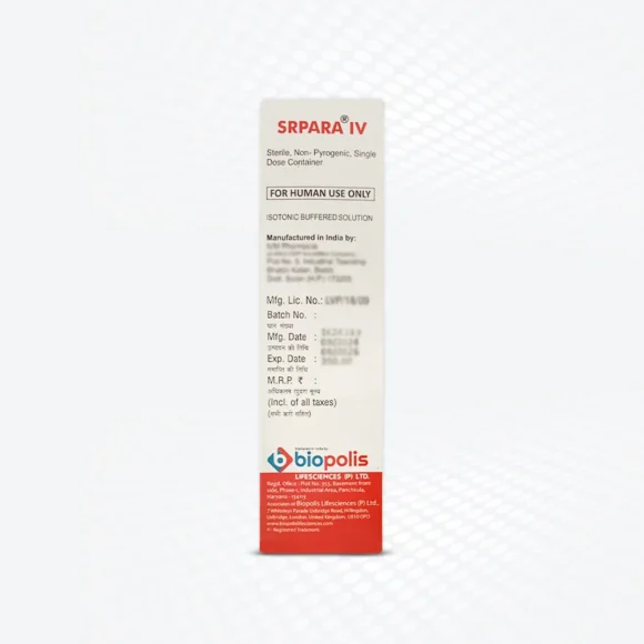 SRPARA®IV 100ML Back 580x580