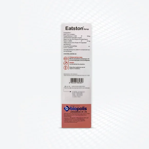 Eatston Syrup 225ML Back 580x580
