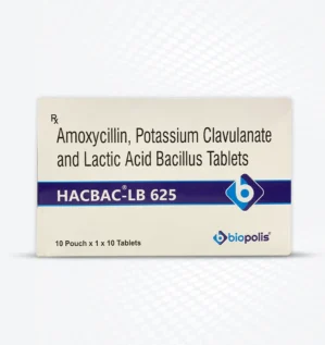 HACBAC-LB 625 Tablets 10 Pouch110 Tablets