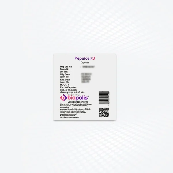 Pepulcer™-D Capsules Back